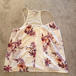 Forever 21 Cream Floral Camisole